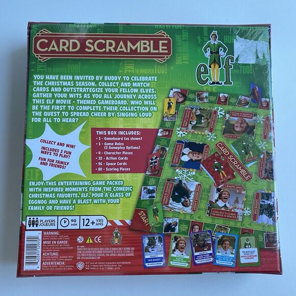 Elf Card Scramble‎ Family Board Game - 2 to 4 Players - Christmas - Will Ferrell - Picture 3 of 6